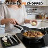 Stainless Steel Garlic Press,Thickened Garlic Crusher,Ergonomically Designed Handle for Effortless