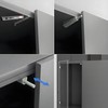 LOOTICH Push to Open Rebound Door Catches for Kitchen Cabinet
