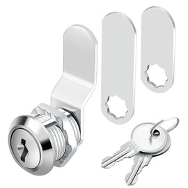 1 paquete de cerraduras de leva de gabinete de alta calidad con llave similar, cerraduras de gabinete de 5/8 pulgadas para archivos seguros, cajones, buzón, RV, caravana, puerta de herramientas (aleación de zinc)