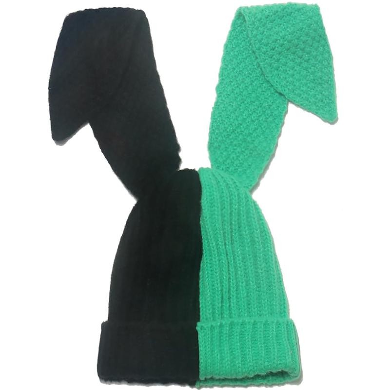 Women Bunny Beanie Hats Cute Rabbit Beanie Crochet Hats Winter