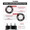 YIZBAP 2 inch 5x5.5 to 6x5.5 Wheel Adapters for Ram