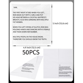 HOMEZZO 50 PCS Jersey Shore Party Napkins - Reality TV Drama Gossip Letter Napkins for Funny Adult Birthday, Bachelorette Party Supplies