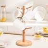 Chstarina Wooden Cup Stand, Bamboo Wooden Cup Holder, Pretzel Holder,