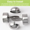 UFURMATE 2PCS 201 Stainless Steel Universal Round Handrail Connectors Adjustable