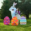Fun Express 4 Pieces Large Easter Egg Outdoor Yard Signs