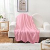 Pink Scalloped Throw Blanket for Women, Hot Pink Preppy Blanket