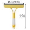 3-in-1 Window Cleaning Squeegee with Built-In Spray Bottle, Dual-Sided Sponge
