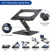 BESIGN LSX7 Laptop Stand with 360 Rotating Base, Ergonomic Adjustable