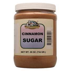 Bakerdale Cinnamon Sugar for Baking, 26 ounces Reclosable Plastic Jar