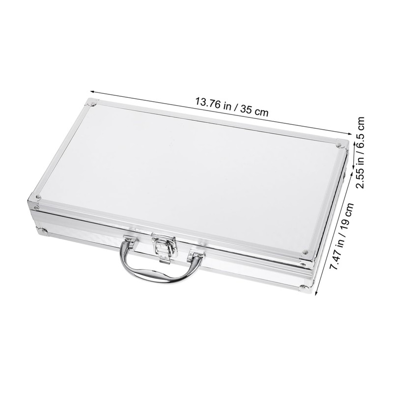 Vaguelly Aluminum Tool Storage Box Hard Shell Carrying Case for