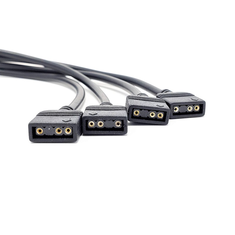 MICRO CONNECTORS Addressable RGB 1 to 4 Splitter Cable -