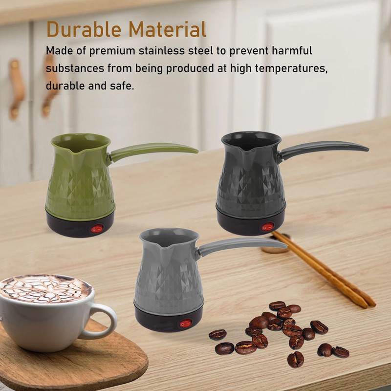 500ML Electric Coffee Pot Fast Heating Dual Protection Portable Coffee