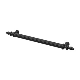 Decoranddecor Vandon - Vintage Traditional Cabinet Pull Handles Country Style Classic - Solid Zinc (128mm, Matt Black)