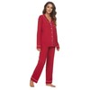 HEARTNICE Womens Pajama Set, Soft Long Sleeve Pajamas & Long