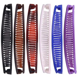 Youme Banana Clips Hair for Thick Fine Vintage Classic Clincher Combs Clamp Grip Large Ponytail Holder Women Curly Claw Barrettes Double Clip