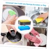 FELTECHELECTR Kitchen Manual Soap Dispenser with Sponge Bracket Press Pump