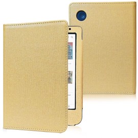 JKhandy Stand Case for Kobo Clara BW/Colour 6 Inch 2024 Release, Premium PU Leather Sleeve Cover with Card Slot, Hand Strap and Atuo Sleep/Wake, Khaki