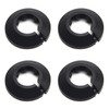 MroMax 25mm Pipe Cover, Black Pipe Collar Flange Pipe Hole