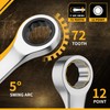 GRENPRO Extra Long Ratcheting Wrench Set Metric and Standard, Large