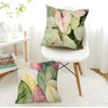 BAOKU Pink Roses and Butterfly Pattern Decorative Cushion Covers 18x18