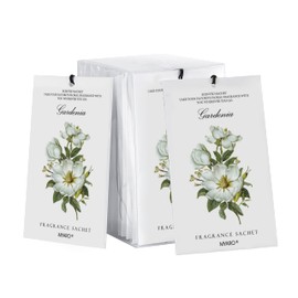 MYARO Scented Sachet House Air Freshener - 12 Pack Long Lasting Gardenia Fragrance Deodorizer for Home Closet Drawer Car