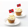 100 Pcs Trinidad and Tobago Toothpick Flag Trinidad & Tobago