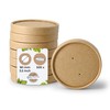 BIOZOYG Cardboard Lid Soup Cups Pack of 50 Diameter 185