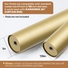 KAMANINA Top-Bead Twisted Cage Replacement Finials for 3/4 or 5/8