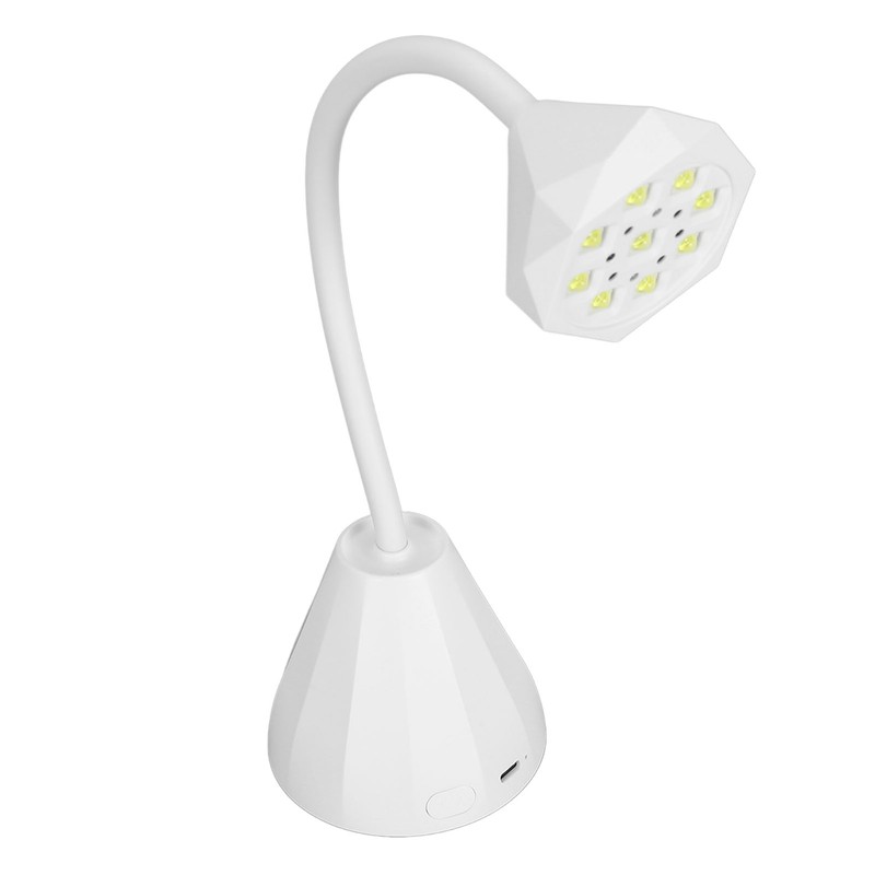 27W Gooseneck Nail Lamp with 9pcs Lamp Chips Flexible Gooseneck