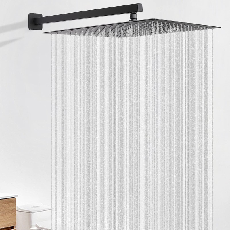 HarJue Shower Arm, Rain Shower Head Extension Extender, With Flange
