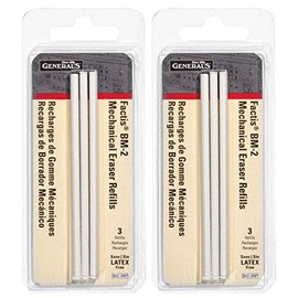 Factis Pen Style Mechanical Eraser Refills 3/Pkg-