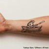 'Frog In A Rowing Boat' Temporary Tattoo - Water Resistant,