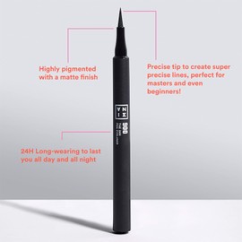 3INA MAKEUP - The 24h Pen Eyeliner 900 - Black - Eyeliner 24h Long-Lasting Matte Eyeliner Pen with Precision Tip - Highly Pigmented Liquid Liner - Vegan - Cruelty Free