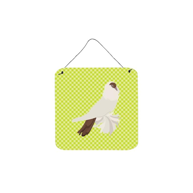 Caroline's Treasures German Helmet Pigeon Green Metal Print, 6" H