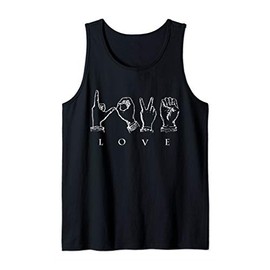 LOVE - Deaf Pride American Sign Language ASL Style Tank Top