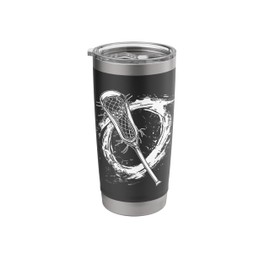 Lacrosse Stick Streetart Stainless Steel Insulated Tumbler