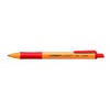 STABILO Pack of 3 Retractable Ballpoint Pens 0.5mm Line Red