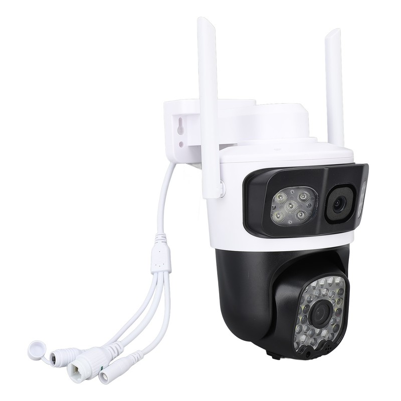 Pan Tilt Security Camera WiFi Dual Lens 4MP Night Vision