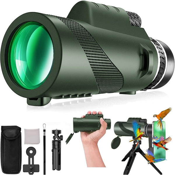 Monocular-Telescope 80x100 High Powered Monoculars High Definition for Adults High