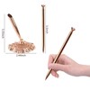 Chris.W 2Pcs Hollow Round Pen Holder Signing Pen Set with