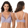 Curve Muse Women's Plus Size Minimiser Unlined Underwired Full Coverage