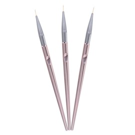 Baluue 3pcs Nail Art Brush Pen Nail Painting Liner Brush and Designs and Lightweight