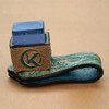 KONLLEN Engraved Leather Chalk Holder Magnetic Vegetable Tanned Leather Pool