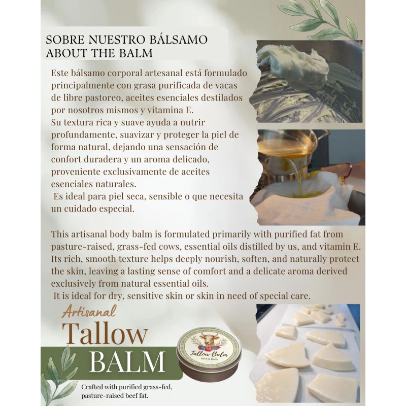 Tallow Balm | Bálsamo Artesanal | Blasamo De Cebo De