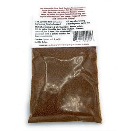 Olneyville N.Y. System Hot Wiener Sauce Spice Mix, packet makes (3) 1 lb servings!