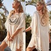 Beach Cover-up Dress Resort Swimwear Plus Size White