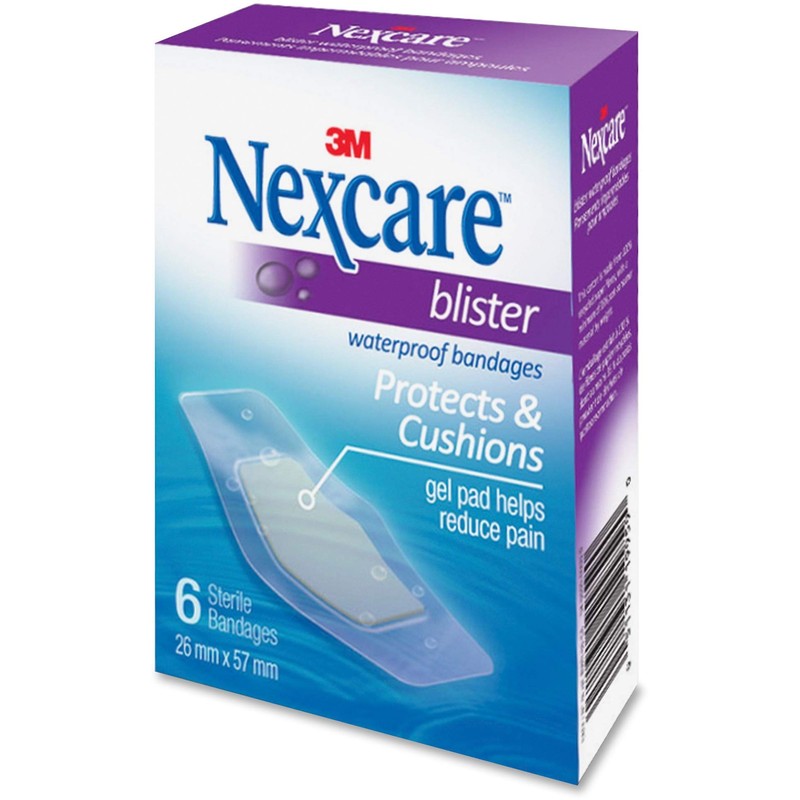 Nexcare Blister Waterproof Bandages, 1 1/16" x 2 1/4, Clear,