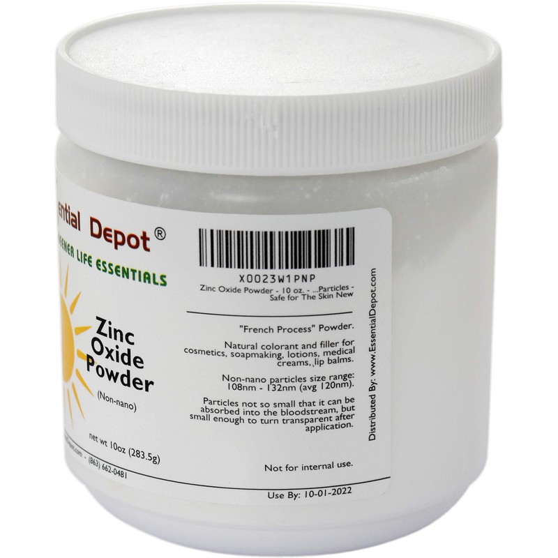 Essential Depot Zinc Oxide Powder - 10 oz. - Non-Nano