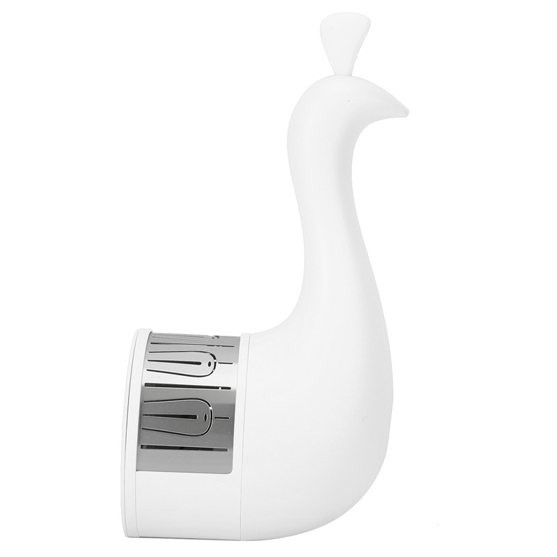 PeacockShaped Projection Lamp Decorative Light Touch Control ABS Nightlight Bedroom(White