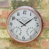 Outside In Henley Wall Clock & Thermometer 12"